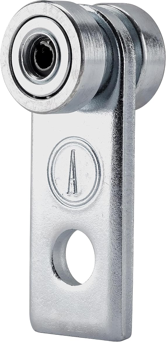 Andustrial - Two Bearing Trolley Assembly Rollers - Silver Finish: Electro-Galvanized Zinc - for 1-5/8" Wide and All 1-5/8" or Taller Strut Channels - 6 Pcs