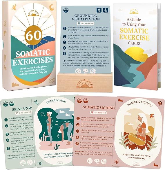 Somatic Therapy Cards - 60 Nervous System Regulation Exercises