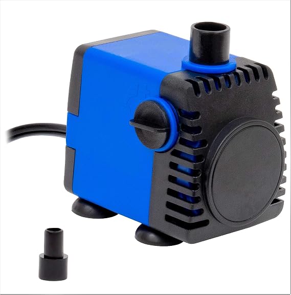 211 GPH Submersible Water Pump - Adjustable Quite Aquariums, Fountains, Hydroponics, and Pond Pump, 5.1ft Lift, 18W