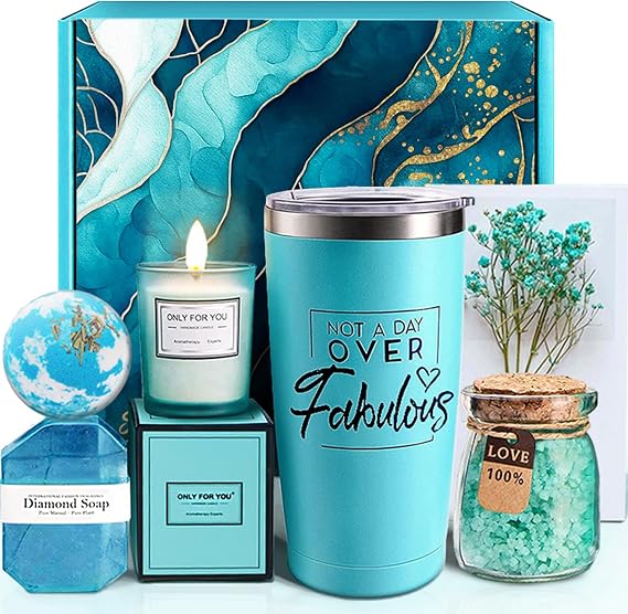 Birthday Gifts for Women, Christmas Basket Gifts, Self Care Gifts for Women | Mom Sister Wife Best Friend Teacher Nurse Coworker, Relaxing Spa Gift Basket Set Mothers Day Gifts