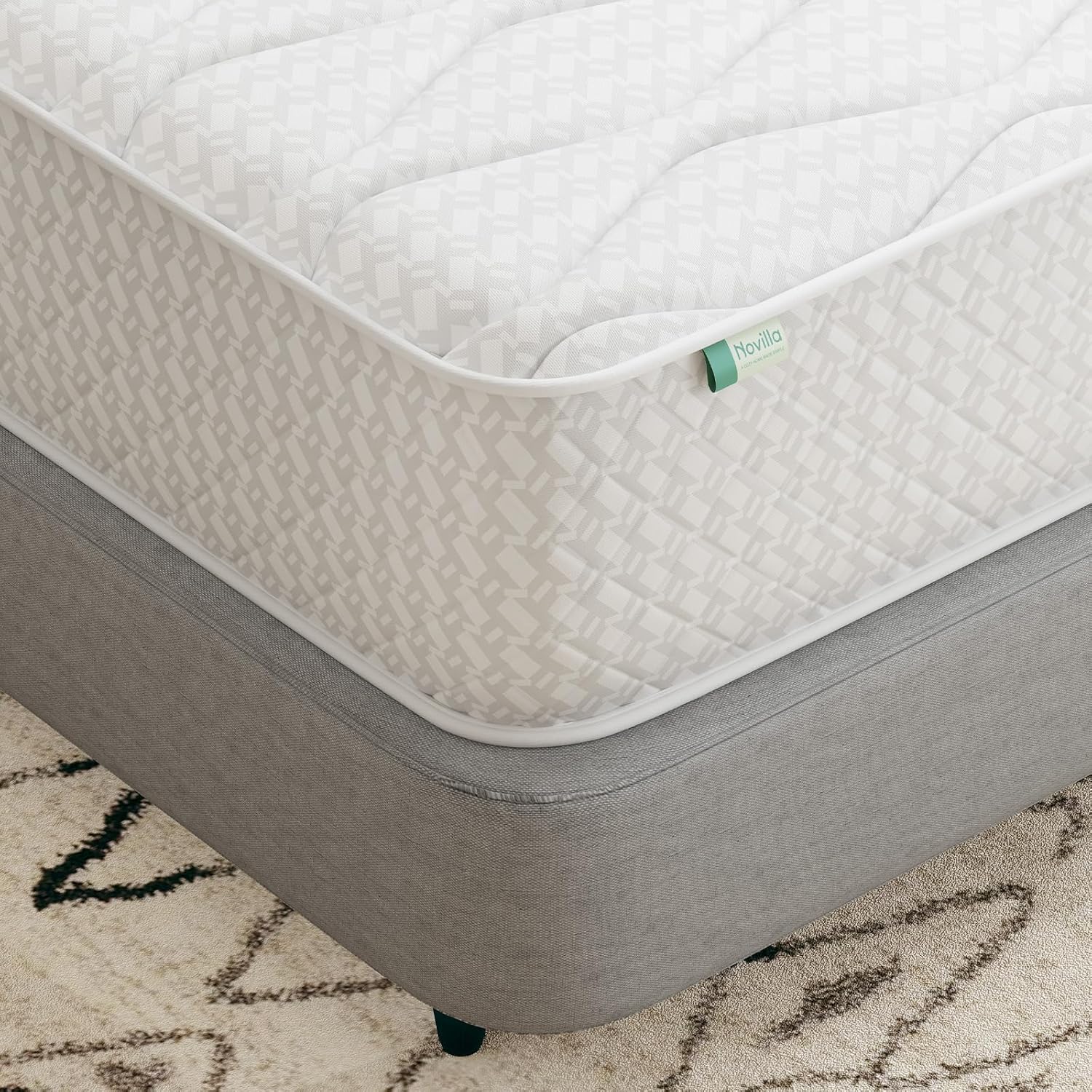 Novilla 3FT Single Mattress, Hybrid Pocket Sprung Mattress in a Box, 20cm Deep, Medium Firm, Breathable Cover, Oeko-Tex Certified Fabric, 90x190x20cm, Nova Series