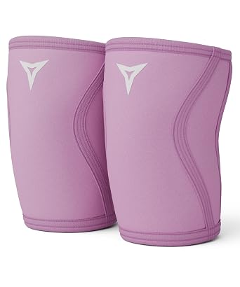 BREAKING LIMITS Pink Knee Sleeves Weightlifting Women - Gym Knee Sleeves for Women - 7MM Knee Wraps for Squats, Lifting & Powerlifting (S)