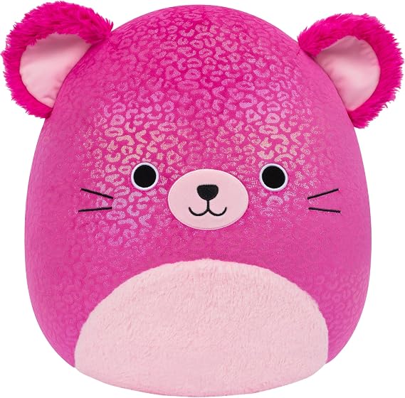 Squishmallows Original 14in Bamantha the Silver-Spotted Plum Jaguar Official Jazwares Plush (Large)