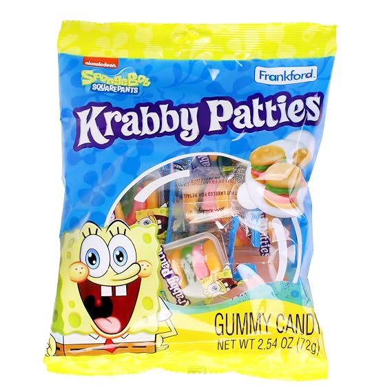 Frankford SpongeBob SquarePants Original Krabby Patties Gummy Candy 2.54 oz