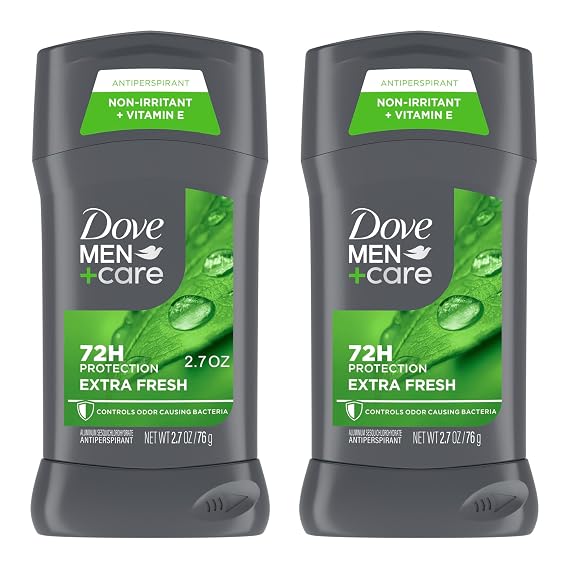 Dove Men+Care Antiperspirant Stick Extra Fresh 2.7 oz, Twin Pack