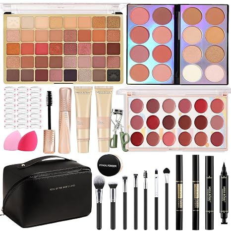 All-in-One Makeup Kit - Cosmetic Makeup Starter Kit with Storage Bag