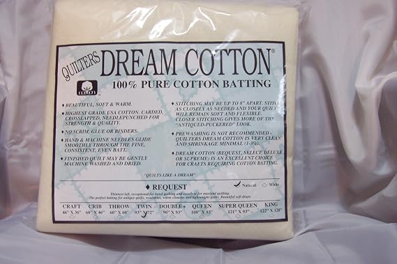 Quilter's Dream Cotton Batting- Natural Request Thin Loft- Twin