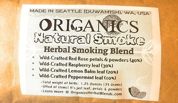 Natural Smoke (1.25OZ/35g, Loose-Leaf) Herbal Smoking Blend | 70 Servings