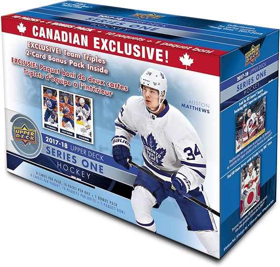 Upper Deck 2017-18 NHL Series 1 Team Triples Blaster Box