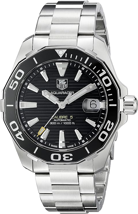 TAG Heuer Men's WAY211A.BA0928 Aquaracr Analog Display Swiss Automatic Silver Watch