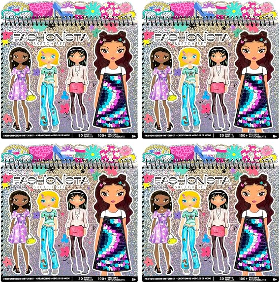 Fashion Angels Fashionista Sketch Sets Bundle