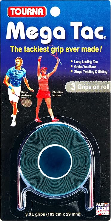 Tourna Mega Tac Extra Tacky Overgrip,3-Pack