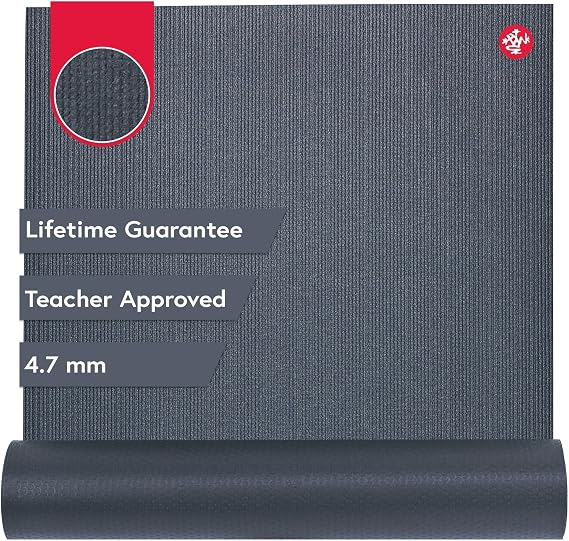 Manduka PROlite Yoga Mat - 1 Teacher Recommended, Grippy Textured 6mm ultra-dense, Hot Yoga Workout, Studio at Home Pilates