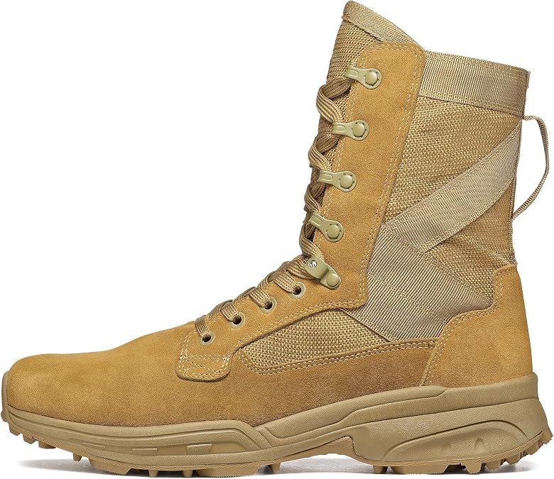 GARMONT Tactical Men's T 8 NFS 670 Lightweight High Performance Military Suede Leather Boots, Coyote, 12.5