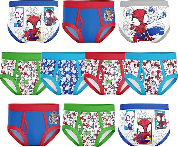 Spiderman Boys' Toddler Superhero Friends Exclusive Underwear With Iron Man, Hulk & More 2/3t & 4t